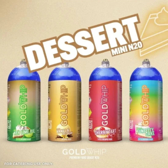 GoldWhip Mini 200g Dessert Flavoured N2O Cylinders